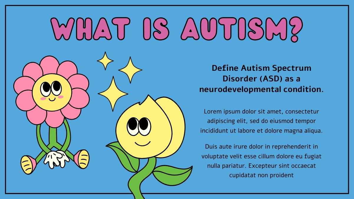 Slides Fofos Ilustrados para o Dia da Conscientização do Autismo - deslizar 11