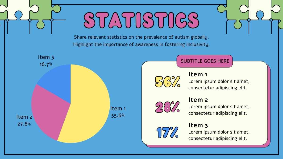 Slides Fofos Ilustrados para o Dia da Conscientização do Autismo - deslizar 12