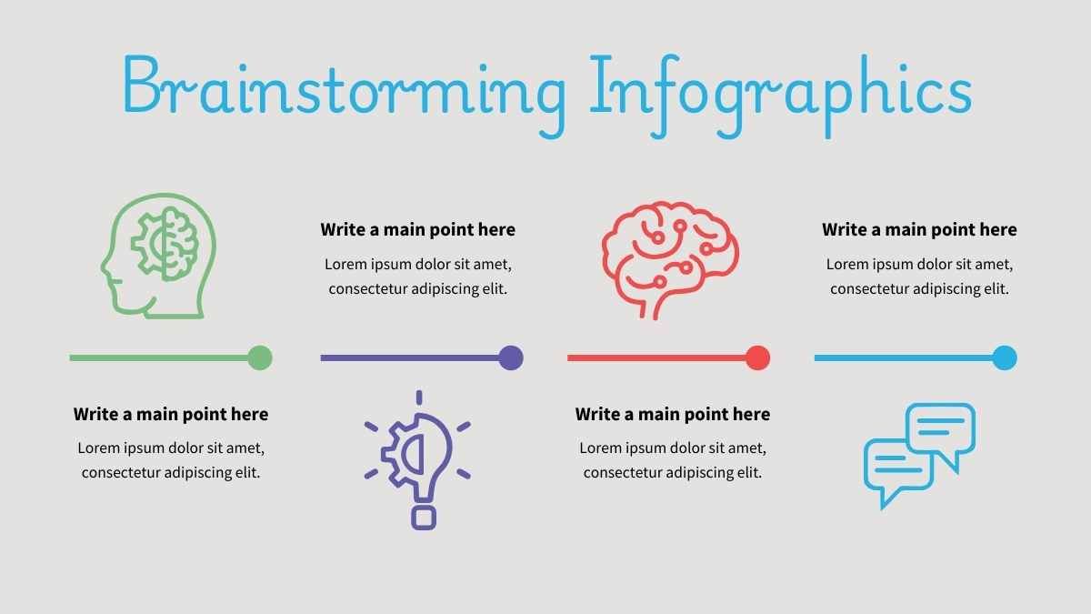 Cute Illustrated Brainstorming Infographic - slide 10