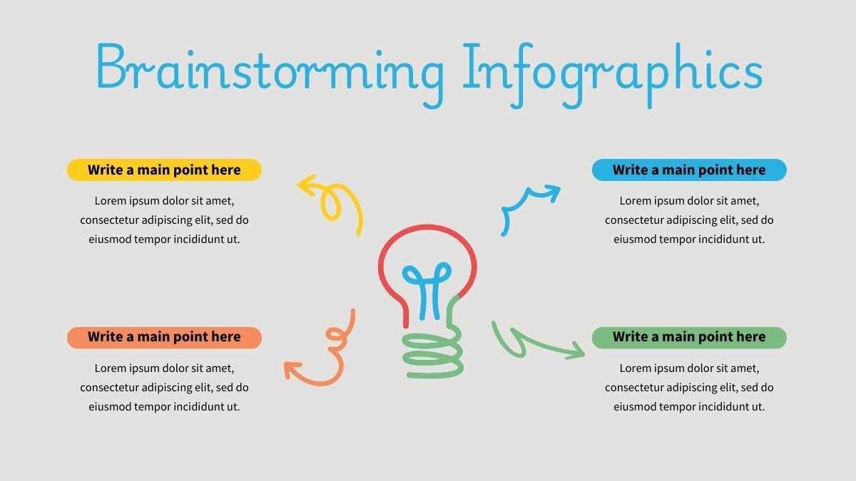 Cute Illustrated Brainstorming Infographic - slide 11