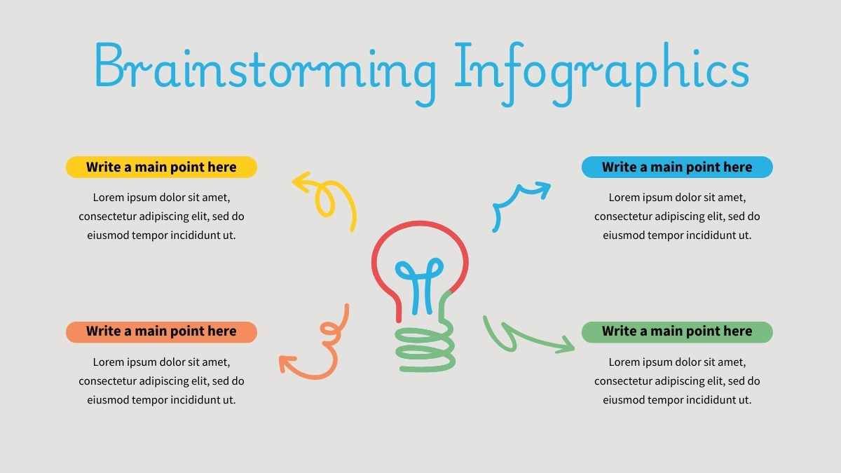 Cute Illustrated Brainstorming Infographic - diapositiva 11