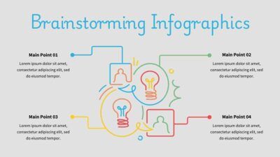 Cute Illustrated Brainstorming Infographic