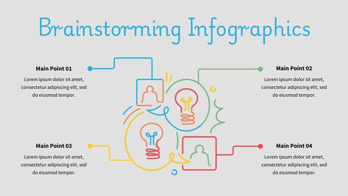 Cute Illustrated Brainstorming Infographic - slide 2