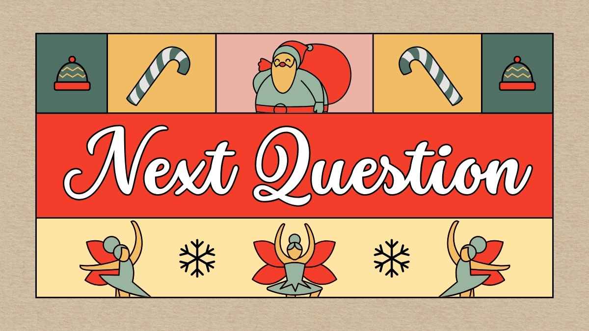 Cute Illustrated Christmas Family Feud Gameshow - slide 11