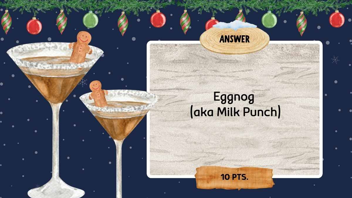 Cute Illustrated Christmas Holiday Trivia Game Slides - slide 7