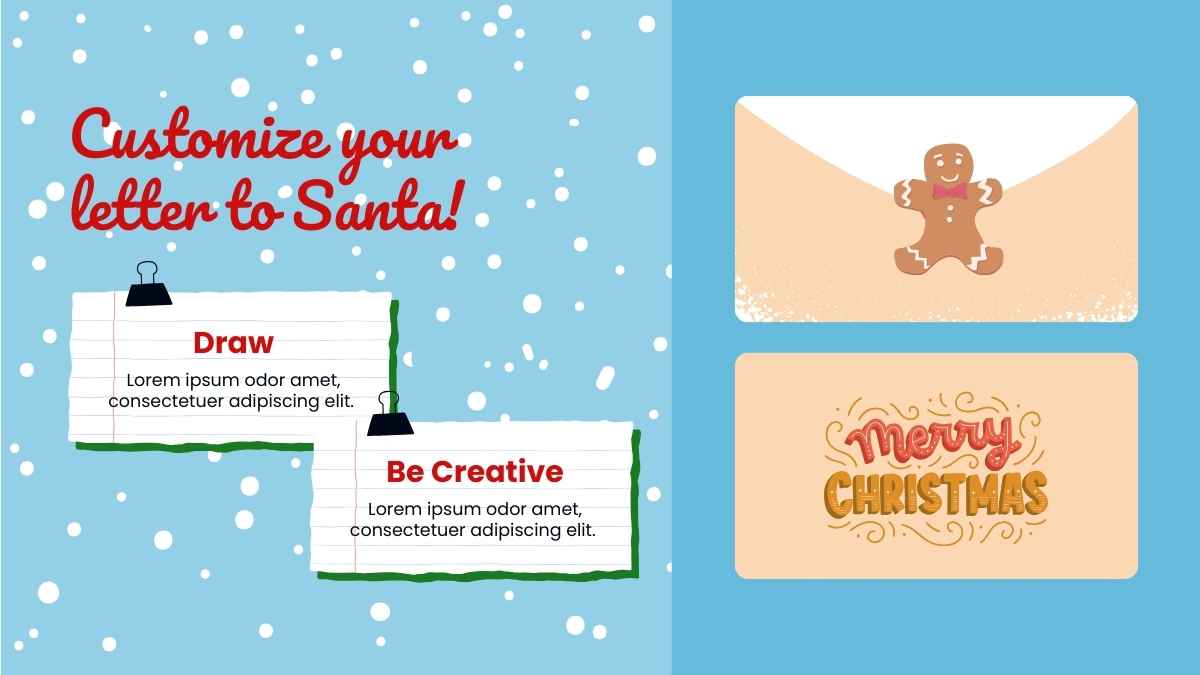 Cute Illustrated Dear Santa Letter Activity Workbook - slide 11