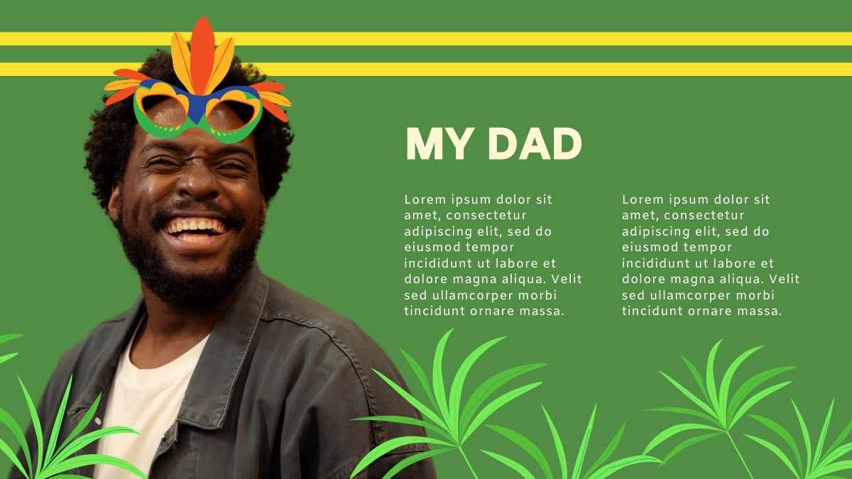 Cute Illustrated Father's Day in Brazil - slide 2