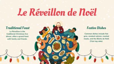 Cute Illustrated French Advent Calendar Slides