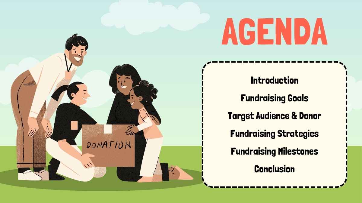 Cute Illustrated Fundraising Development Plan Slides - slide 2