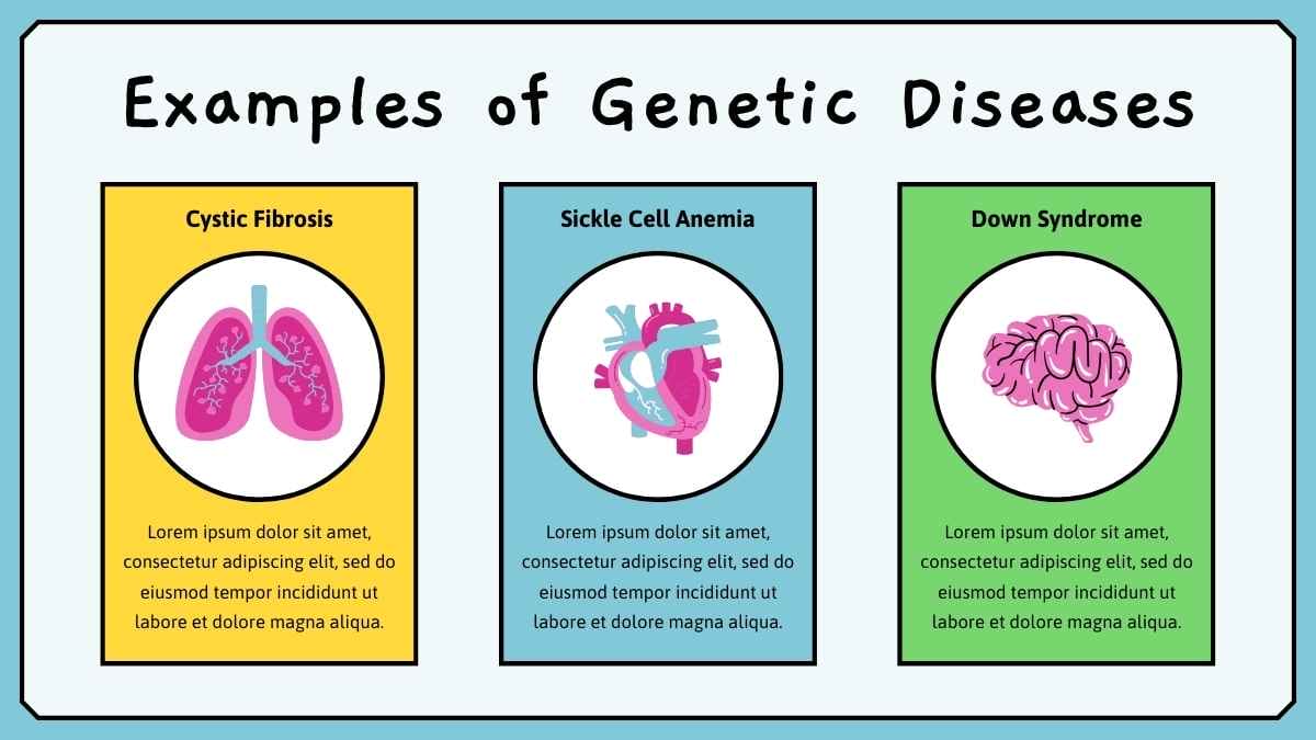 Cute Illustrated Genetic Diseases - slide 11