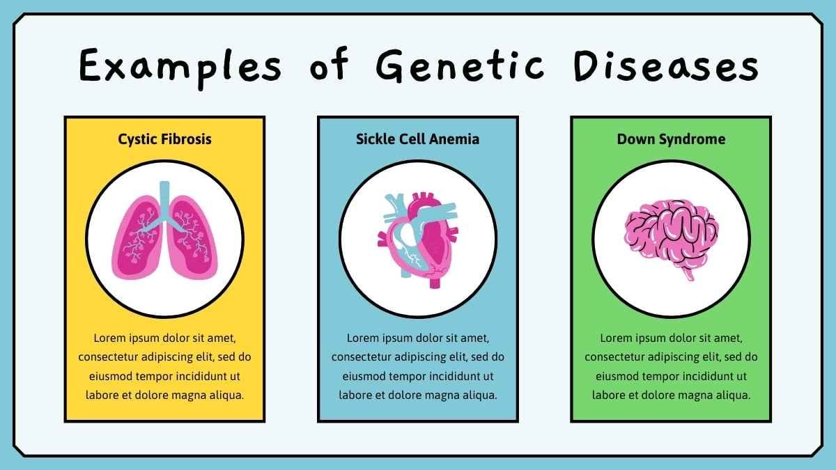 Cute Illustrated Genetic Diseases - slide 11