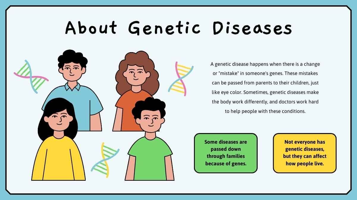 Cute Illustrated Genetic Diseases - slide 7