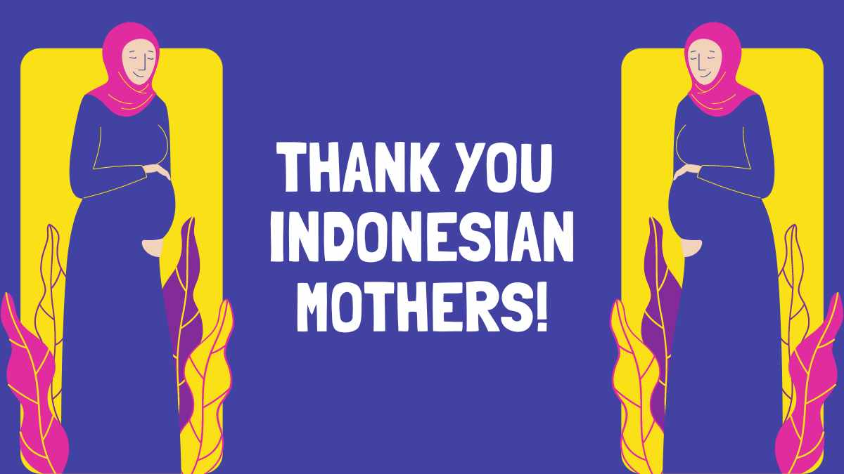 Cute Illustrated Happy Mother's Day in Indonesia! - slide 13