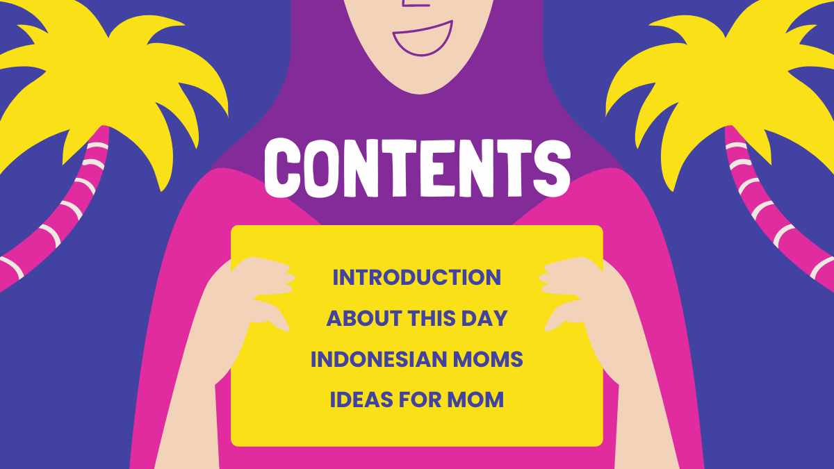 Cute Illustrated Happy Mother's Day in Indonesia! - slide 2