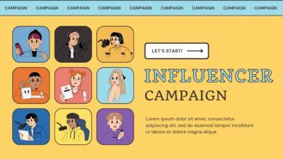 Cute Illustrated Influencer Campaign