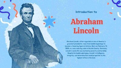 Cute Illustrated Life Of Abraham Lincoln Biography Slides