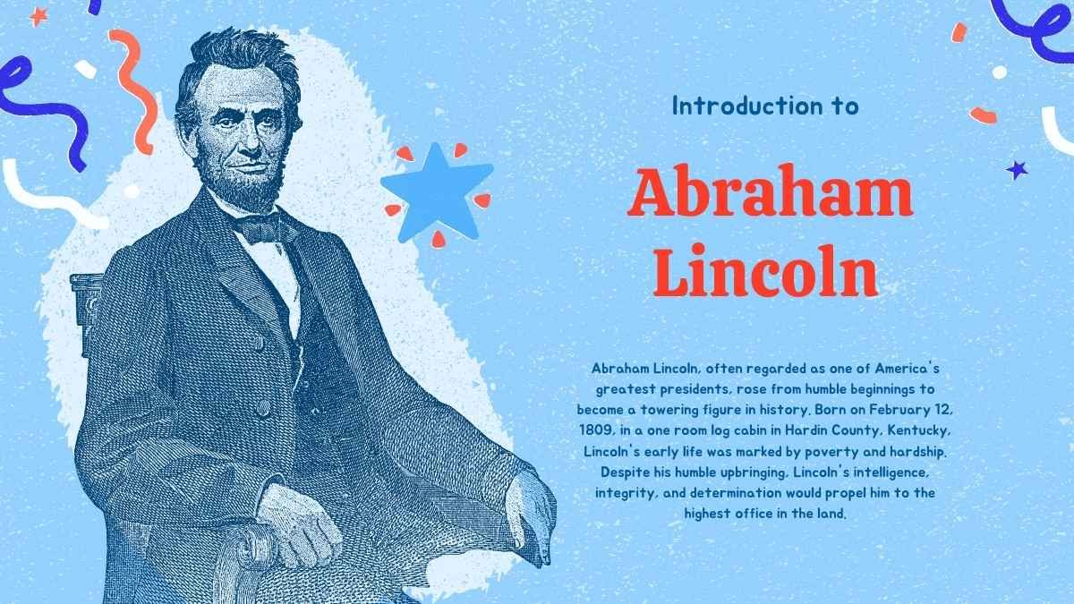 Cute Illustrated Life Of Abraham Lincoln Biography Slides - diapositiva 3