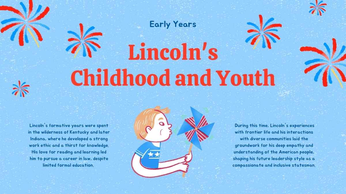 Cute Illustrated Life Of Abraham Lincoln Biography Slides - slide 4