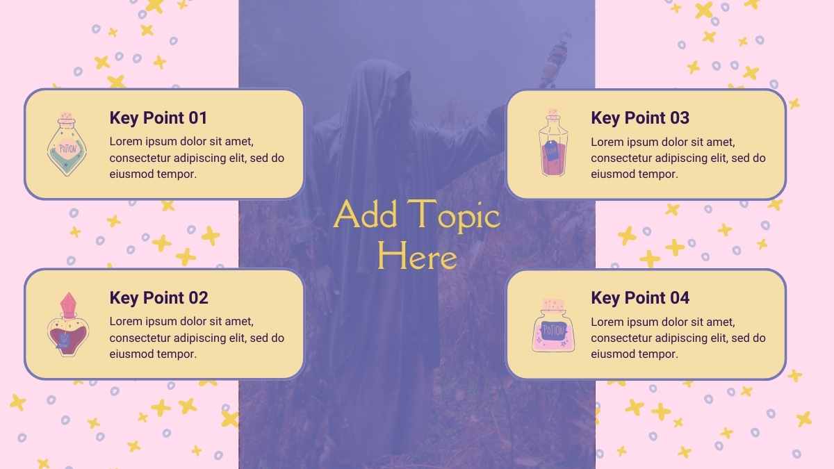 Cute Illustrated Magical Wizard World Minitheme Slides - slide 8