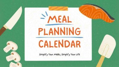 Slides Carnival Google Slides and PowerPoint Template Cute Illustrated Meal Planning Calendar 1