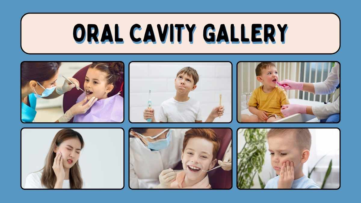 Cute Illustrated Oral Cavity Infection Lesson - slide 11