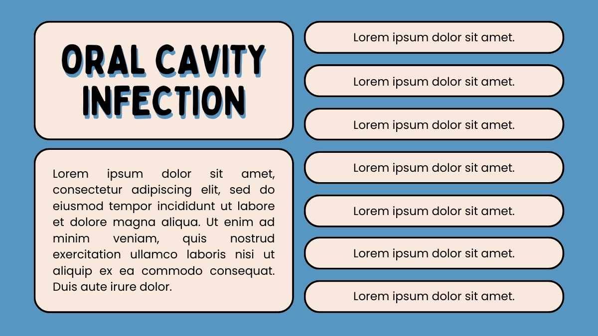 Cute Illustrated Oral Cavity Infection Lesson - diapositiva 5