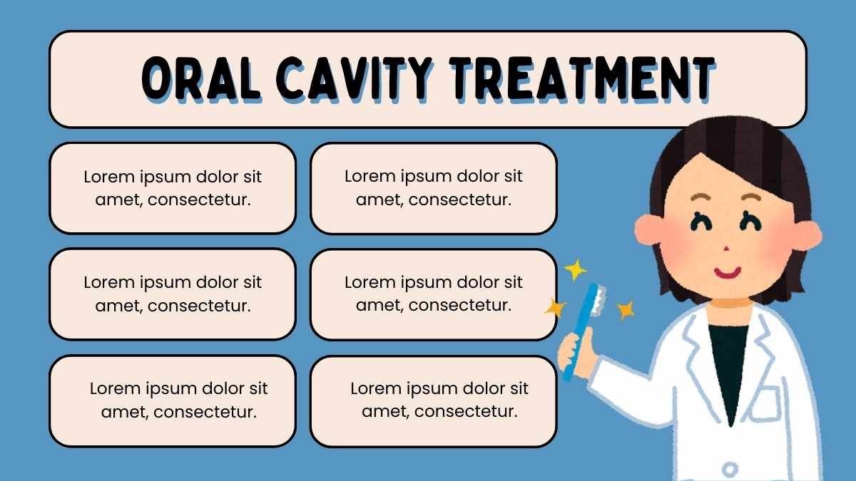 Cute Illustrated Oral Cavity Infection Lesson - slide 8