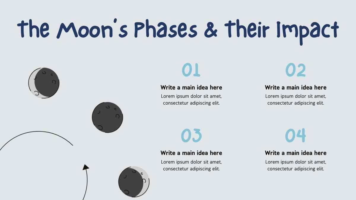 Cute Illustrated Science Lesson for Middle High School: Sun, Moon, Earth and Tides - slide 10