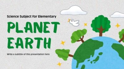 Slides Carnival Google Slides and PowerPoint Template Cute Illustrated Science Subject for Elementary Planet Earth 1