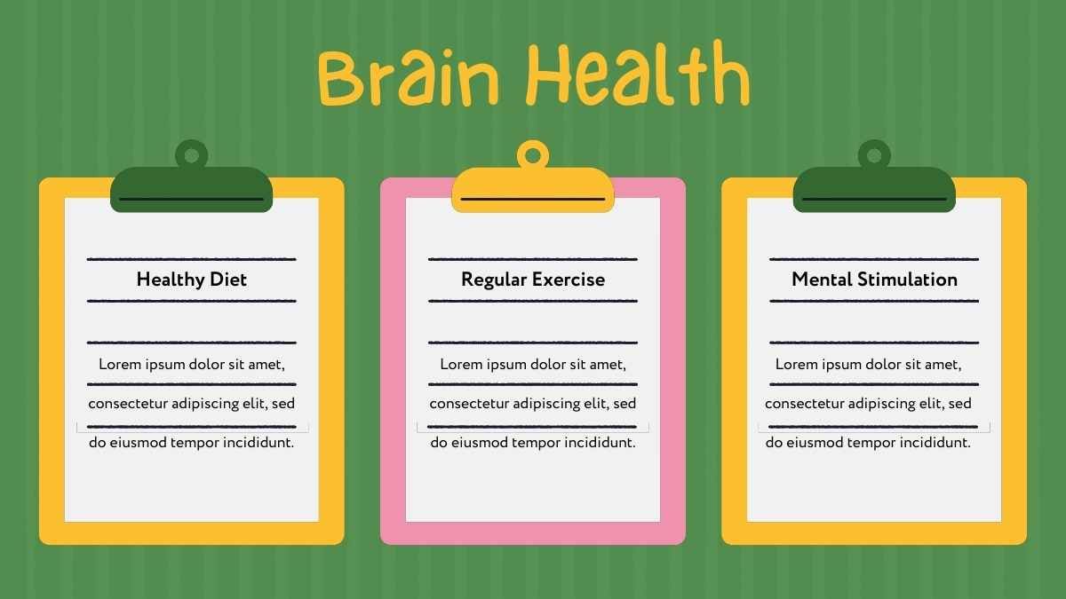 Cute Illustrated Slides About The Brain - diapositiva 14