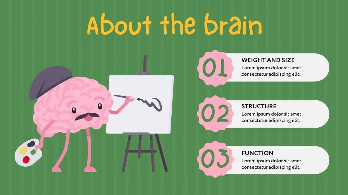 Cute Illustrated Slides About The Brain - slide 7