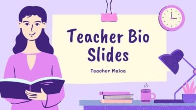 Slides Carnival Google Slides and PowerPoint Template Cute Illustrated Teacher Bio Slides 1