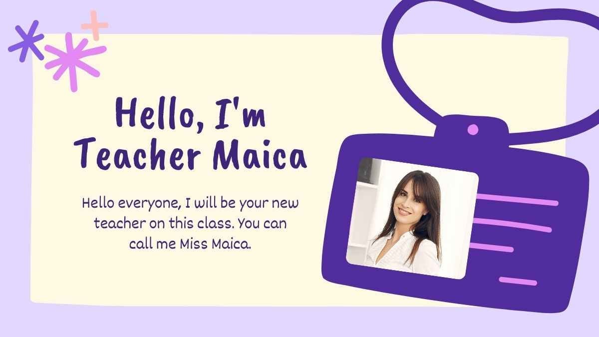 Cute Illustrated Teacher Bio Slides - slide 3