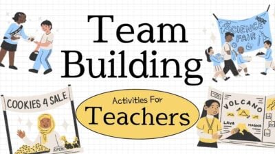 Cute Illustrated Team Building Activities For Teachers Slides 1