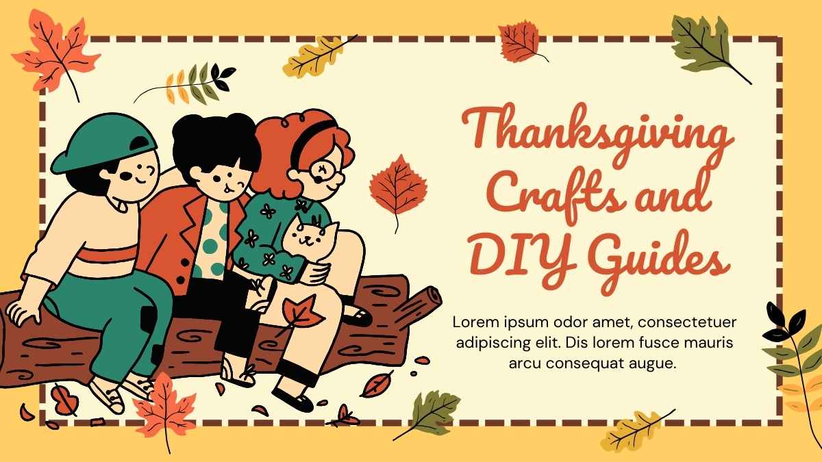 Cute Illustrated Thanksgiving Crafts and DIY Guides - slide 1