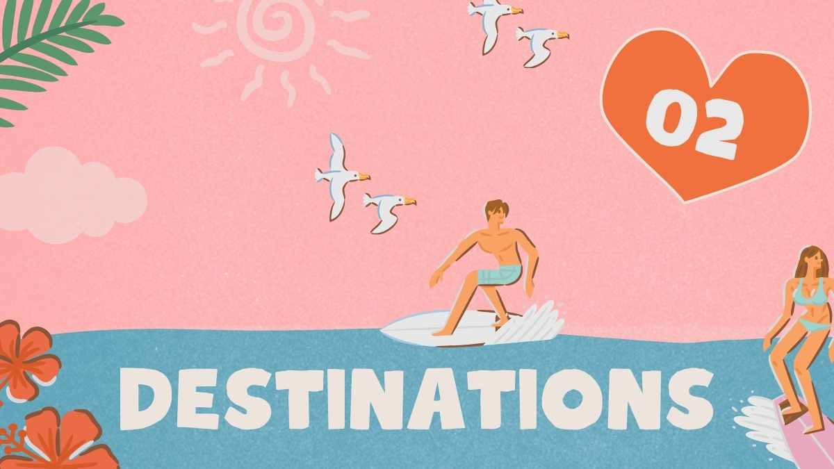 Slide Kampanye Pemasaran Liburan ke Hawaii dengan Ilustrasi Lucu - slide 4