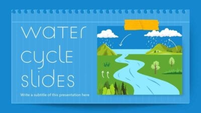 Cute Illustrated Water Cycle Slides