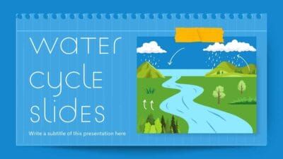 Slides Carnival Google Slides and PowerPoint Template Cute Illustrated Water Cycle Slides 1