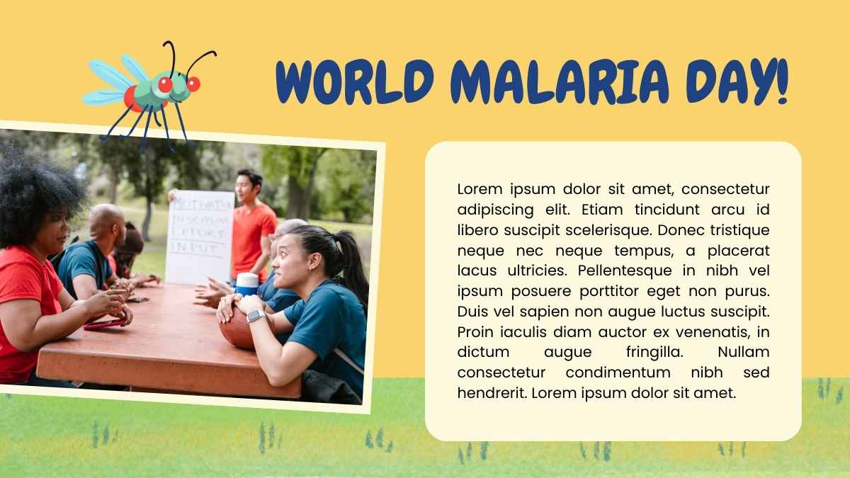 Slides Ilustrados e Fofos para o Dia Mundial da Malária - deslizar 11