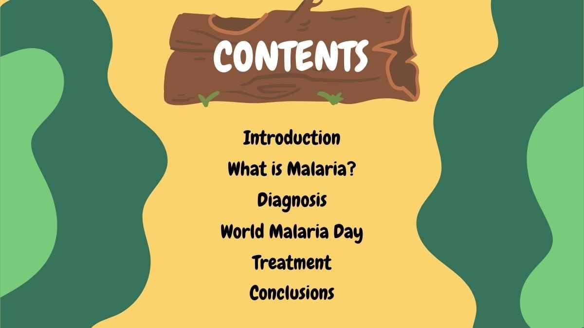 Slides Ilustrados e Fofos para o Dia Mundial da Malária - deslizar 3