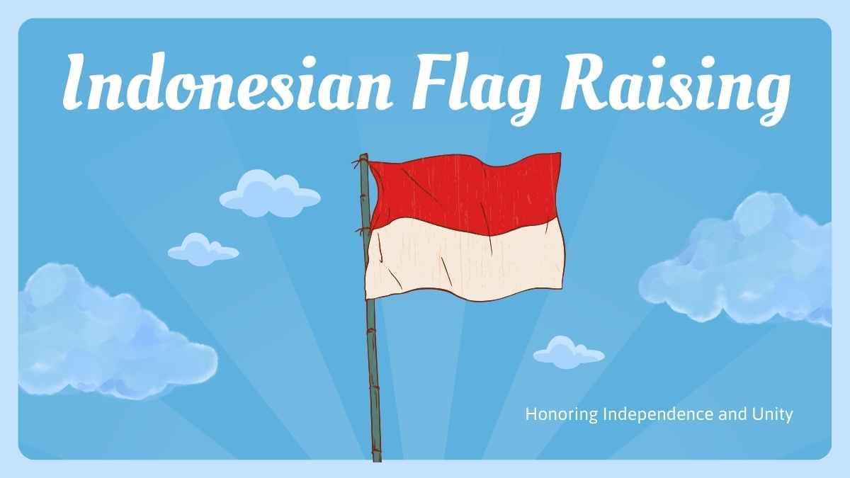 Cute Indonesian Flag Raising - slide 1