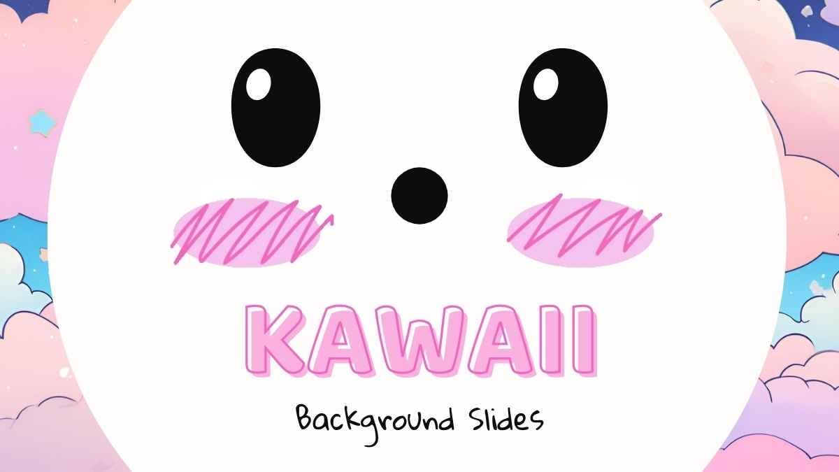 Cute Kawaii Japan Background Slides - slide 1