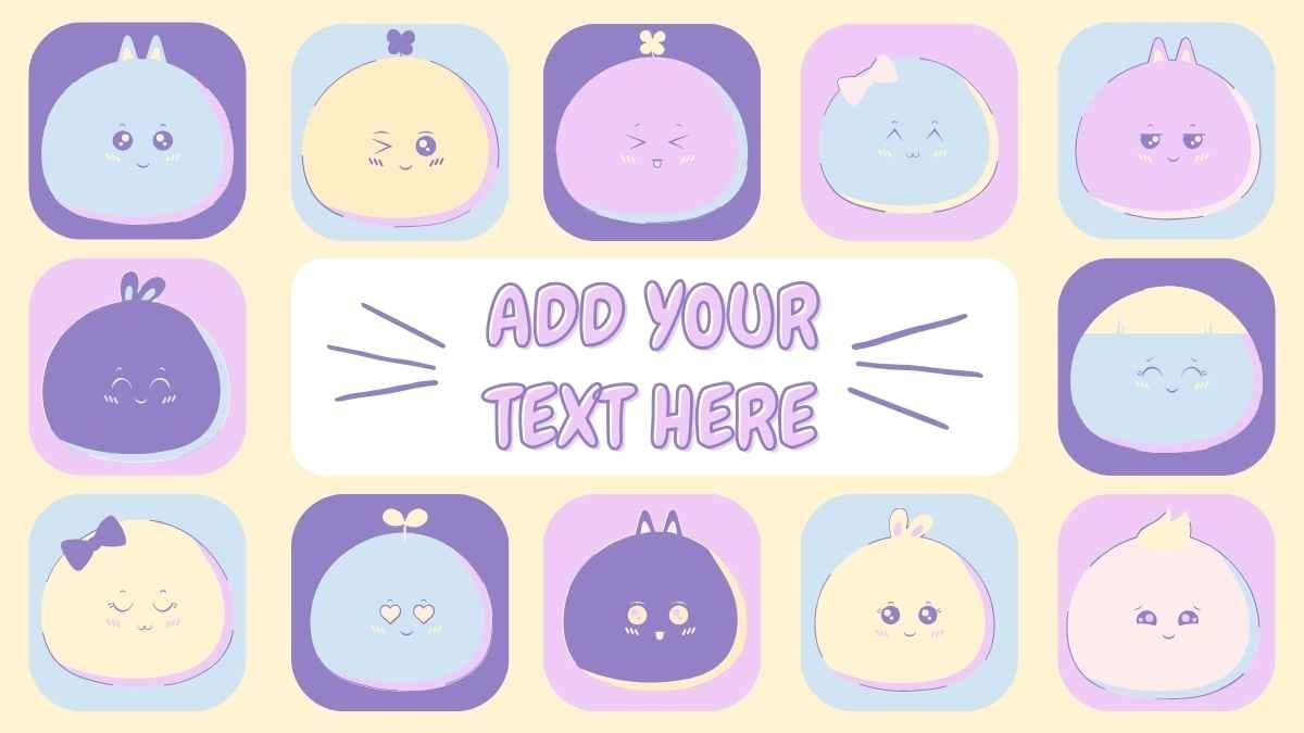 Cute Kawaii Japan Background Slides - slide 3