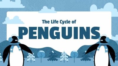 Cute Life Cycle of Penguin Lesson Slides 1