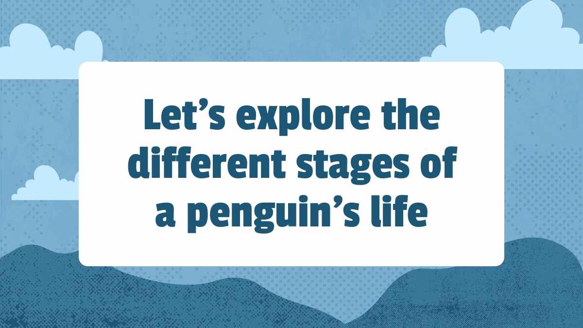 Cute Life Cycle of Penguin Lesson Slides - slide 5