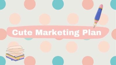 Cute Marketing Plan Orange and Pink Animated Creative Slides