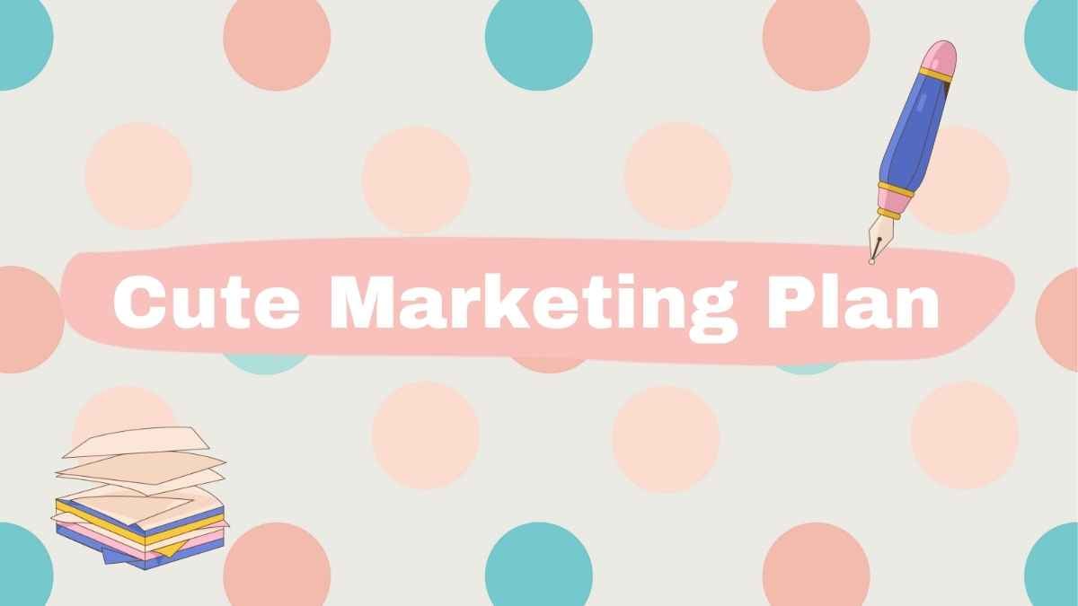 Cute Marketing Plan Orange and Pink Animated Creative Slides - slide 1