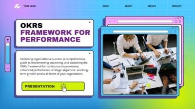 Slides Carnival Google Slides and PowerPoint Template Cute Modern OKRs Framework for Performance 1