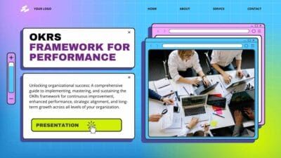 Slides Carnival Google Slides and PowerPoint Template Cute Modern OKRs Framework for Performance 1