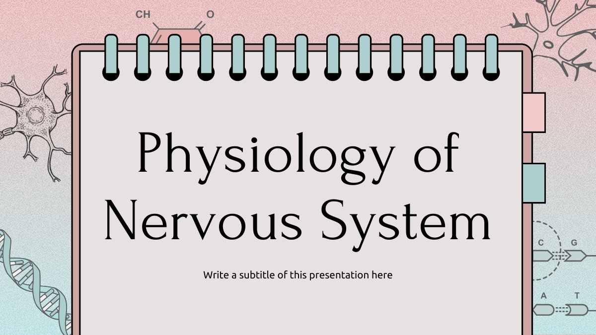 Cute Modern Physiology of Nervous System Slides - slide 1